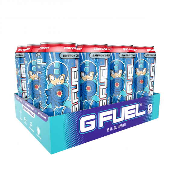 G Fuel Mega Man Blue Bomber Slushee 12x470ml