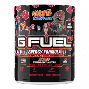 G FUEL Naruto Akatsuki Blood Strawberry Matcha