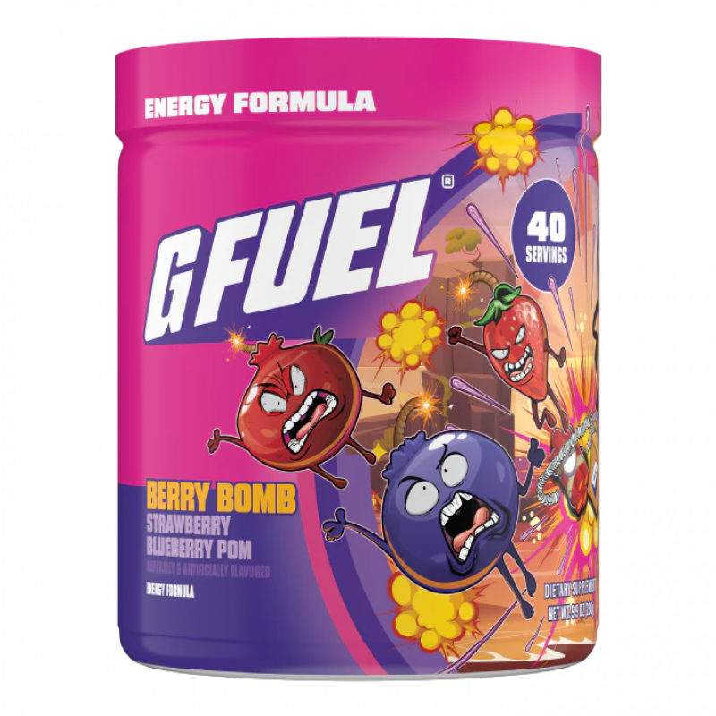 G FUEL FaZeberry Berry Bomb (pomegranate, strawberry, acai berries) G FUEL FaZeberry Berry Bomb (pomegranate, strawberry, acai berries)