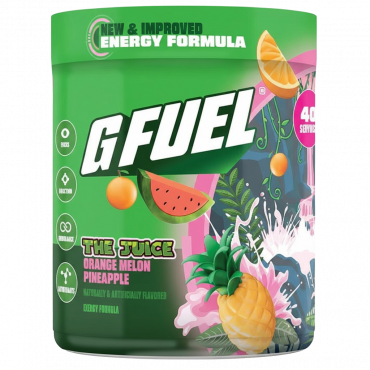 G FUEL The Juice 2.0 (pineapple, watermelon, cherry, orange, grape) G FUEL The Juice 2.0 (pineapple, watermelon, cherry, orange, grape)