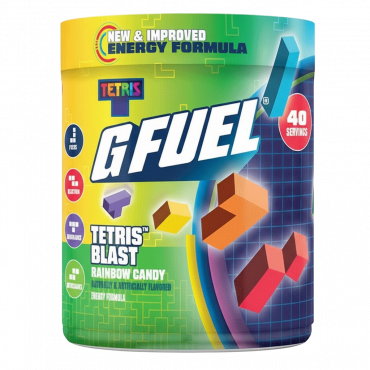 G FUEL Tetris Blast 2.0 (Rainbow candy) G FUEL Tetris Blast 2.0 (Rainbow candy)