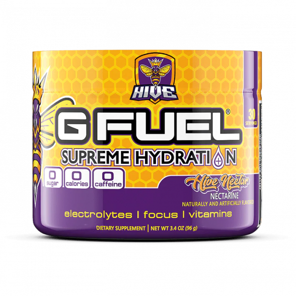 G FUEL Hive Nectar Supreme (nectar, citrus, caffeine free)