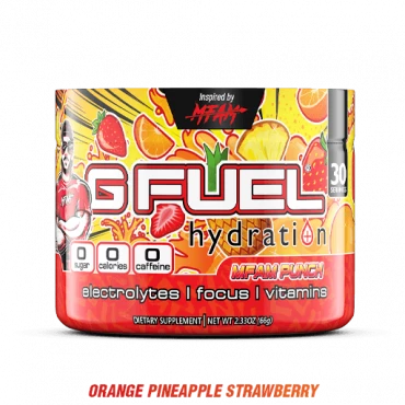 G FUEL MFAM Punch (strawberry, pineapple, orange, Caffeine free)