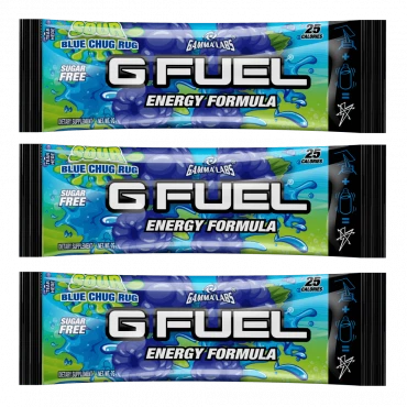 G FUEL Sour Blue Chug Rug (Faze Rug) - 3x 7g packs