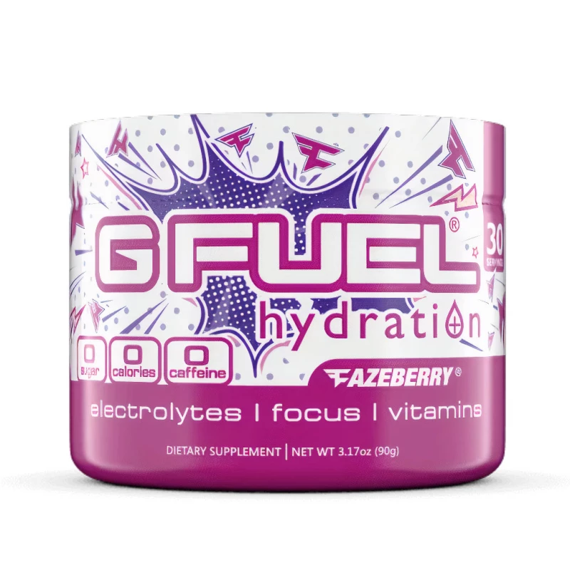 G FUEL FaZeberry (pomegranate, strawberry, acai berries, caffeine free)
